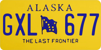 AK license plate GXL677