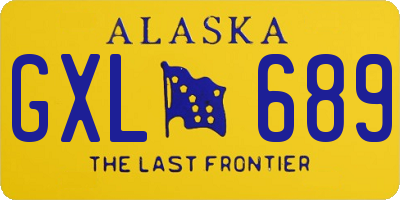 AK license plate GXL689