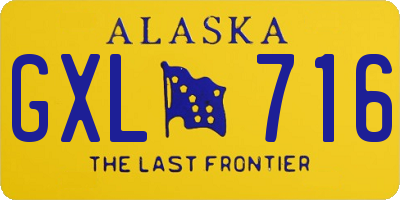 AK license plate GXL716