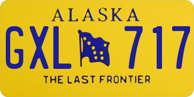 AK license plate GXL717