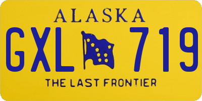 AK license plate GXL719