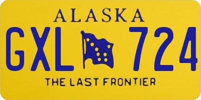 AK license plate GXL724