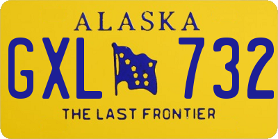 AK license plate GXL732