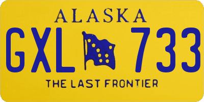 AK license plate GXL733