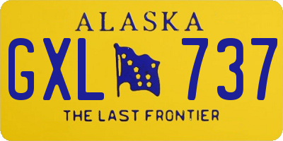 AK license plate GXL737