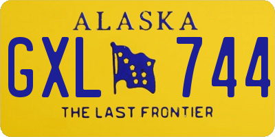 AK license plate GXL744