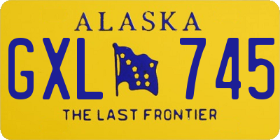 AK license plate GXL745