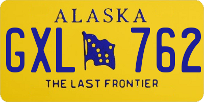 AK license plate GXL762