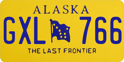 AK license plate GXL766