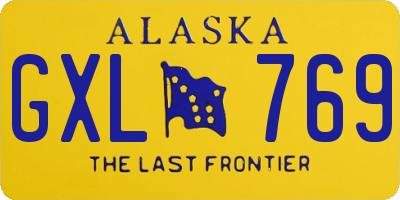 AK license plate GXL769