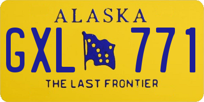 AK license plate GXL771