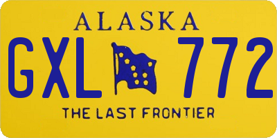 AK license plate GXL772
