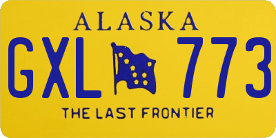 AK license plate GXL773