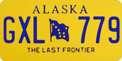 AK license plate GXL779