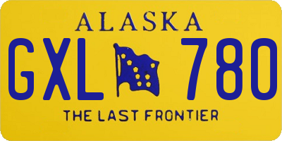 AK license plate GXL780