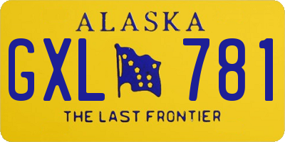 AK license plate GXL781