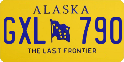 AK license plate GXL790