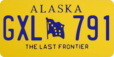 AK license plate GXL791