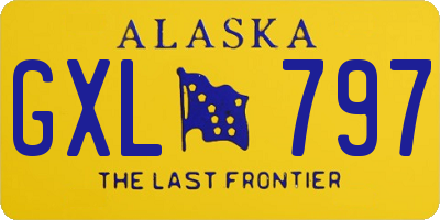 AK license plate GXL797