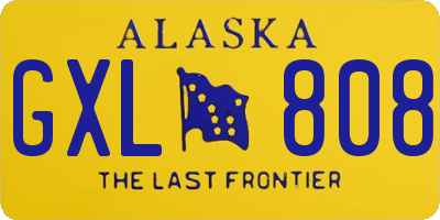 AK license plate GXL808