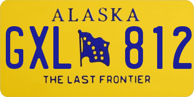 AK license plate GXL812