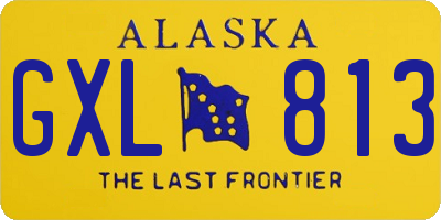 AK license plate GXL813