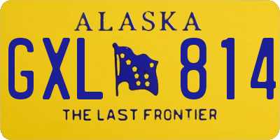 AK license plate GXL814