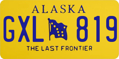 AK license plate GXL819