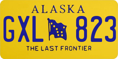AK license plate GXL823