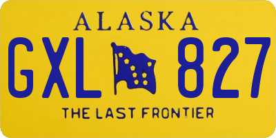 AK license plate GXL827