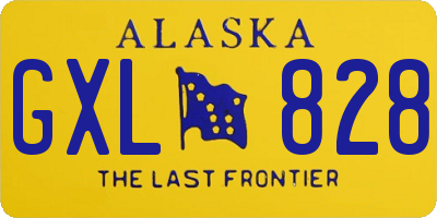 AK license plate GXL828