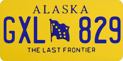 AK license plate GXL829