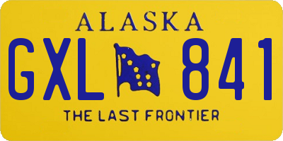 AK license plate GXL841