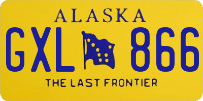 AK license plate GXL866