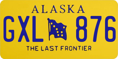 AK license plate GXL876