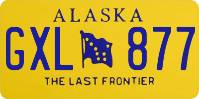 AK license plate GXL877