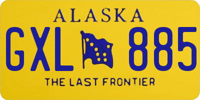 AK license plate GXL885