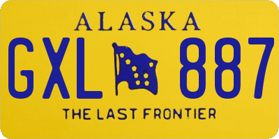 AK license plate GXL887