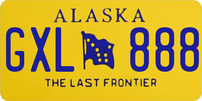 AK license plate GXL888