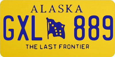 AK license plate GXL889