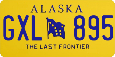 AK license plate GXL895