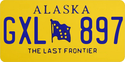 AK license plate GXL897