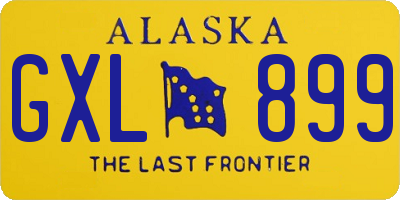 AK license plate GXL899