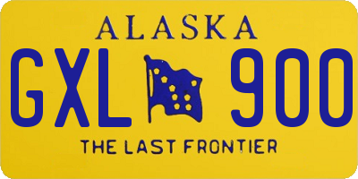 AK license plate GXL900