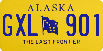 AK license plate GXL901