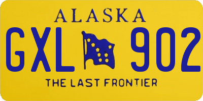 AK license plate GXL902