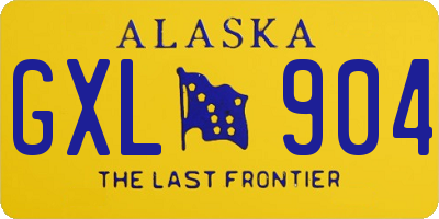 AK license plate GXL904