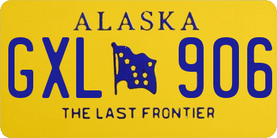 AK license plate GXL906