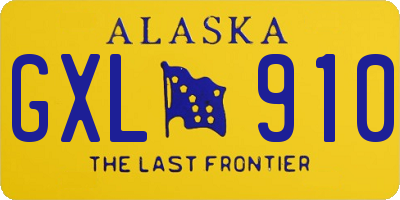 AK license plate GXL910