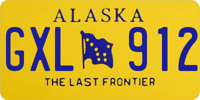 AK license plate GXL912